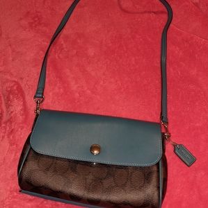 Coach leather crossbody bag